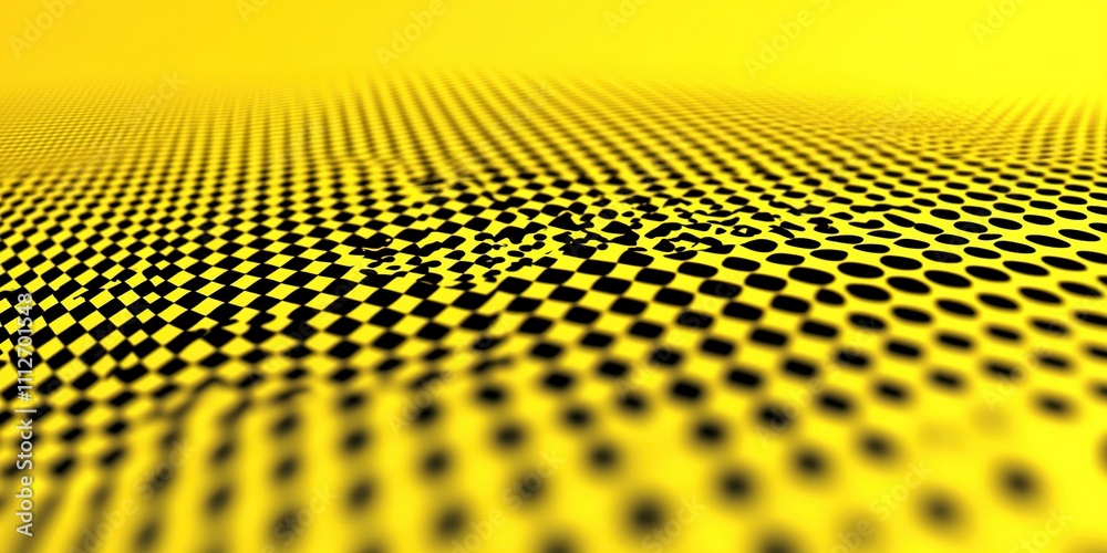 Poster abstract patterns of black and yellow create a striking visual effect in a textured background