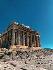 Obraz premium Photo of the Acropolis in bright sunlight