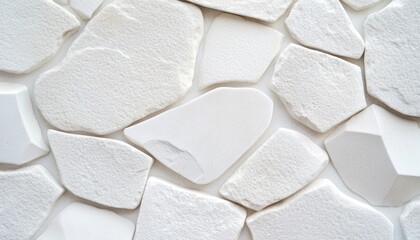 Close-up of uneven white stone surface with a rugged texture organic and minimal design suitable for advertising or creative projects
