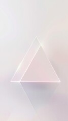 Soft and Elegant Triangle with Watercolor Effect, whimsical design, elegant shape, peaceful visuals, subtle gradient, gentle curves