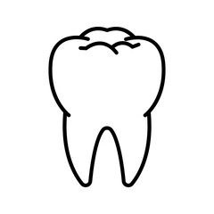 Tooth icon .color editable .on white background