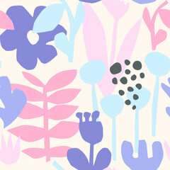 pattern with birds and flowers