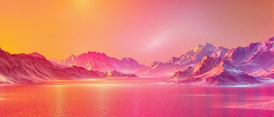 Vibrant red and yellow colors with a subtle metallic sheen on a gradient background, gradient, yellow, color scheme