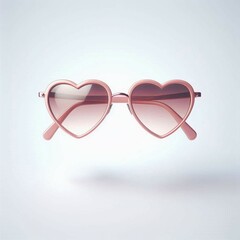 Pink heart sunglasses