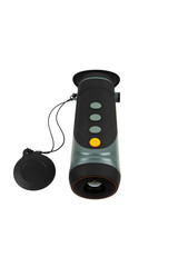 Modern monocular thermal imager isolate on a white background. A device for fixing thermal radiation.