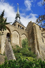 Mont Saint Michel abbey in Normandy, France