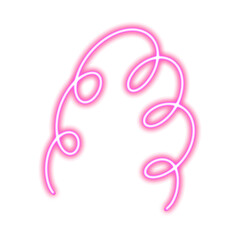 neon doodle party line png