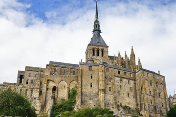 Mont Saint Michel abbey in Normandy, France