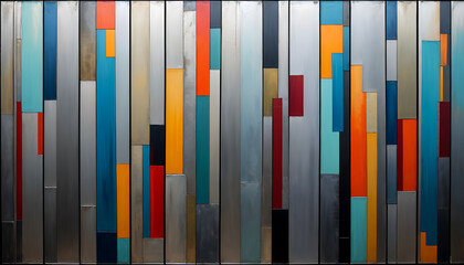 Obraz premium illustrazione sfondo con elementi astratti a tema geometrico surreale