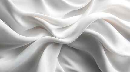 Obraz premium Stunning White Fabric Texture: A Close-up View of Exquisite Smoothness