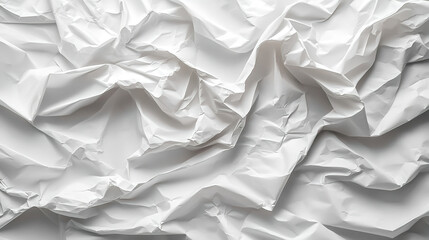 Obraz premium Elegant Blank White Paper Texture with Natural Creases and Wrinkles
