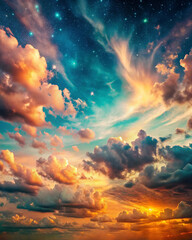 Fototapeta premium Skies texture background beautiful colors