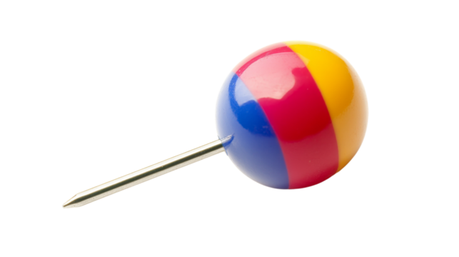 Colorful location pin transparent background