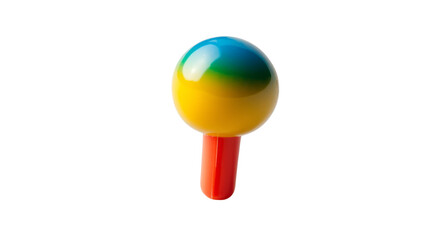 Colorful location pin transparent background