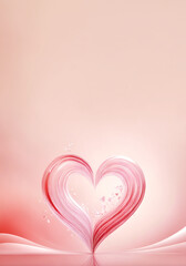 vertical pink background with hearts