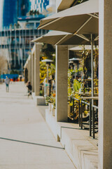 Darling Harbour in Sydney on a sunny summer afternoon