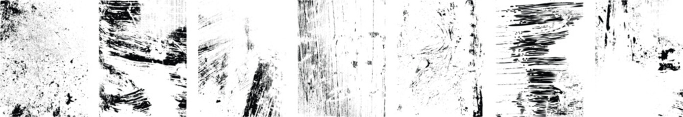 Grunge textures set. Collection of vector, distress, textures .Simply Place grungy textured overlay over any Object to Create grunge ,dirty effect .Various distressed texture for your design. 