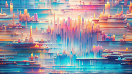 Glitch texture background beautiful colors