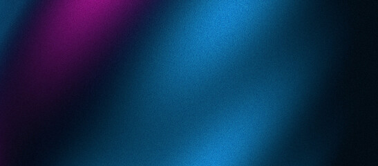 Obraz premium Grainy gradient background, abstract noise texture dark blue purple magenta pink black perfect for banner, Poster header backdrop design