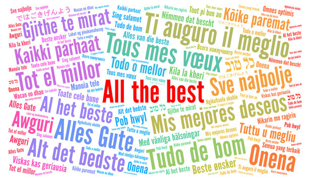 All the best word cloud in different languages
