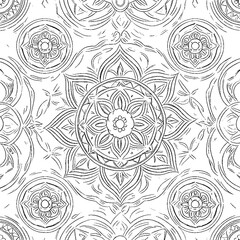 seamless pattern with flowers