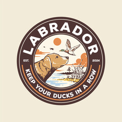 Duck hunting badge design