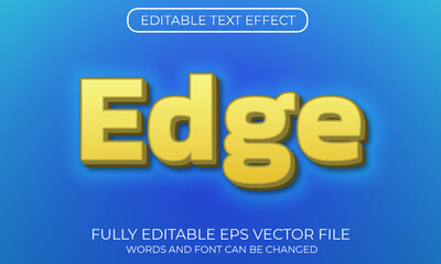 Edge editable text effect
