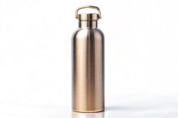 Elegant Gold Stainless Steel Water Bottle with Carry Handle