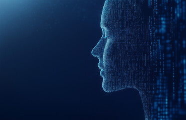 person with code background