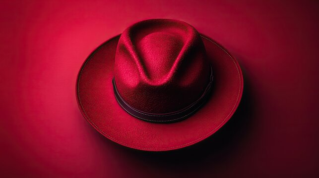 a clean commercial studio photo shoot on a solid color background hat advertising six thinking ha