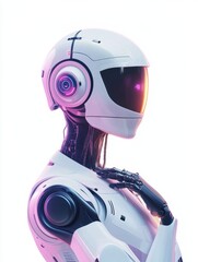 Robotic modern technologies, automated assistant. AI use in healthcare, artificial intelligence in financing, AI in travel and transportation metaphors. Vector isolated concept metaphor illustrations