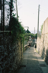 street in the old town capri