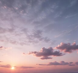 Fototapeta premium sky in soft focus with subtle color gradation, serene atmosphere, subtle gradation, blurred image