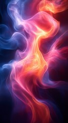 Obraz premium Mesmerizing Abstract Colorful Flowing Art: A Dynamic Visual Symphony