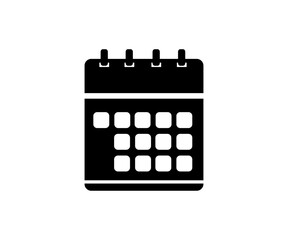 Calendar symbol. Calendar icon. Deadline. Date. Time vector design and illustration.

