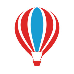 Naklejka premium hot air balloon logo vector design
