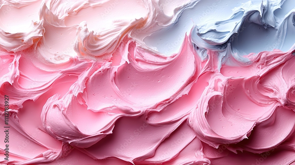 Poster cosmetic smears and cream texture pattern on a pastel backdro