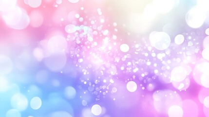 Obraz premium A colorful background with pink and blue swirls and white dots