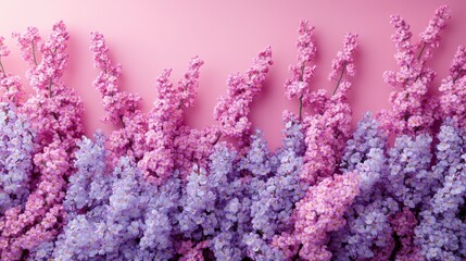 Stunning Springtime Floral Arrangement: A Vibrant Display of Pink and Purple Blossoms