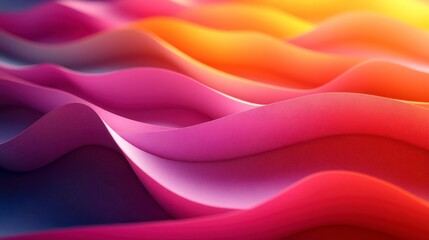 Stunning Abstract Gradient Waves: A Vibrant Color Rhapsody of Dynamic Ripple Patterns