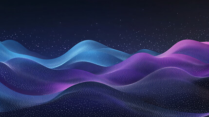 Cosmic gradient with midnight blue, radiant purple, and starlight white.