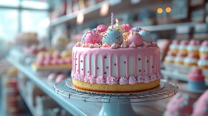 ice cream and a birthday cake in a 3d and shelf mockup supermarkets with labels that are brand free and colorful showcasing new products and label designs among many other thing