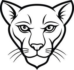 Silhouette Vector Illustration | Animal Head Mascot Logo Design