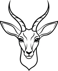 Silhouette Vector Illustration | Animal Head Mascot Logo Design