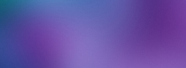 Noisy violet and blue abstract background. Colorful gradient. Holographic blurred grainy gradient banner background texture.