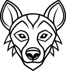 Silhouette Vector Illustration | Animal Head Mascot Logo Design