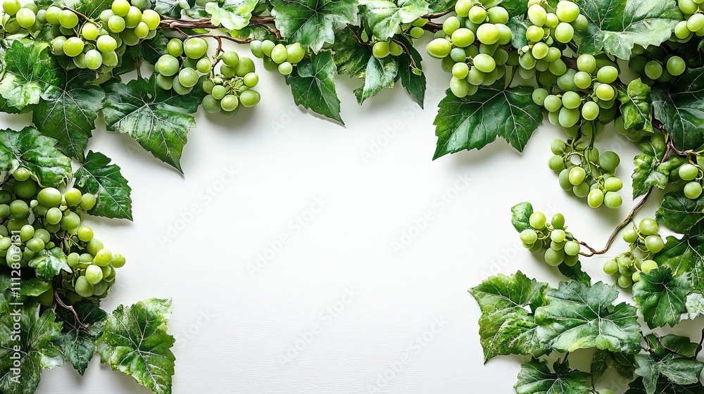 Poster jesus as the true vine vine branch on white background with copy space digital christian symbols and