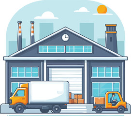 warehouse vector