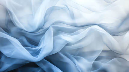 Obraz premium Beautiful soft blue fabric texture creating flow and elegance in design.
