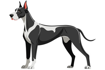 Great Dane dog-isolated on png background
